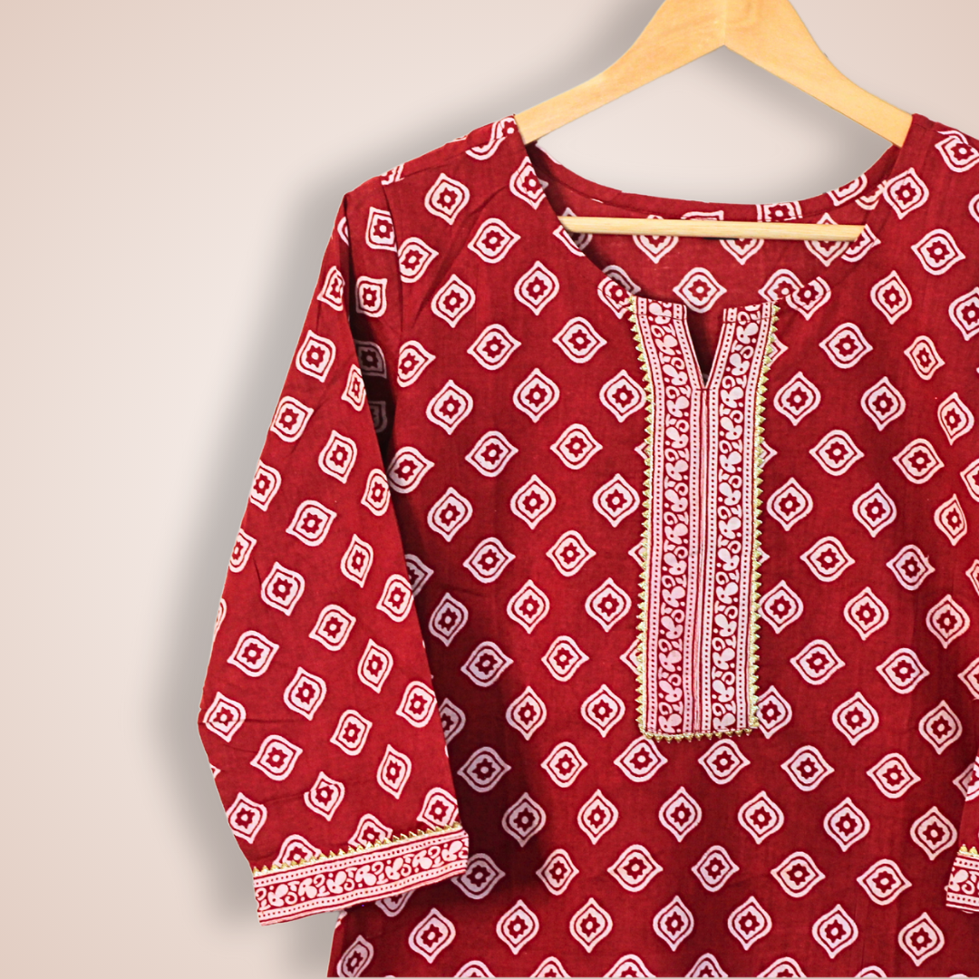 Sindoori Red Kurta