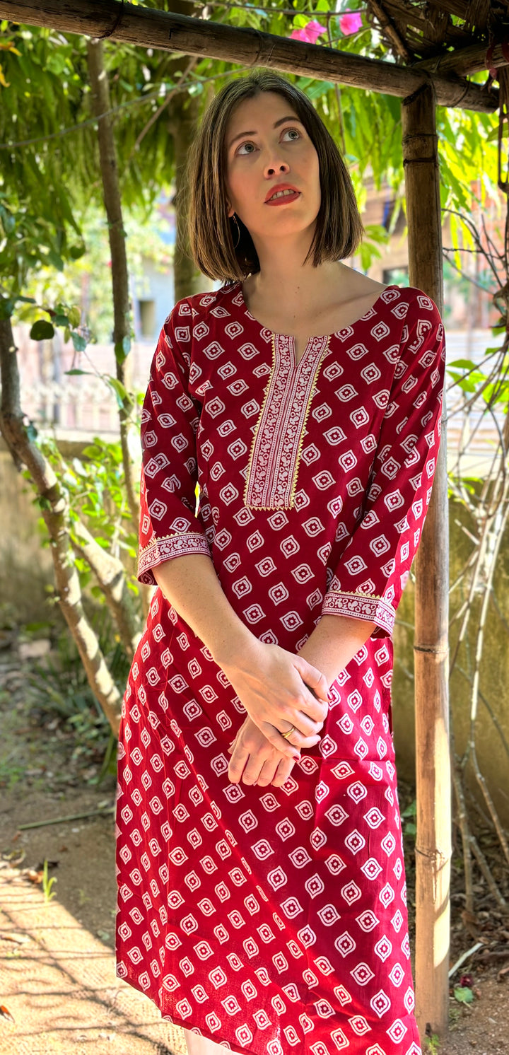 Sindoori Red Kurta