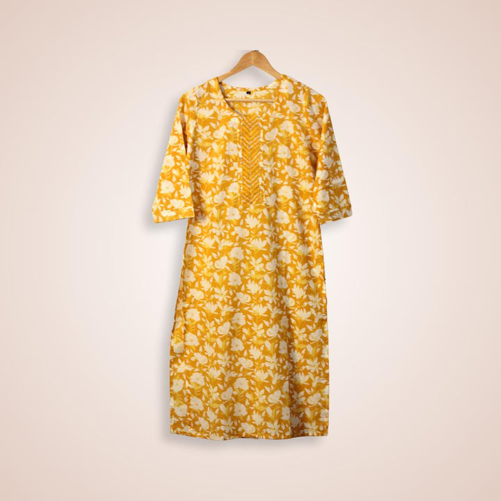 Zehra Yellow Kurta