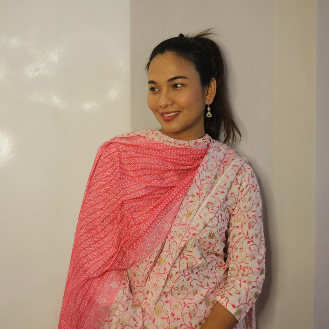 Suhela Pink Suit Set