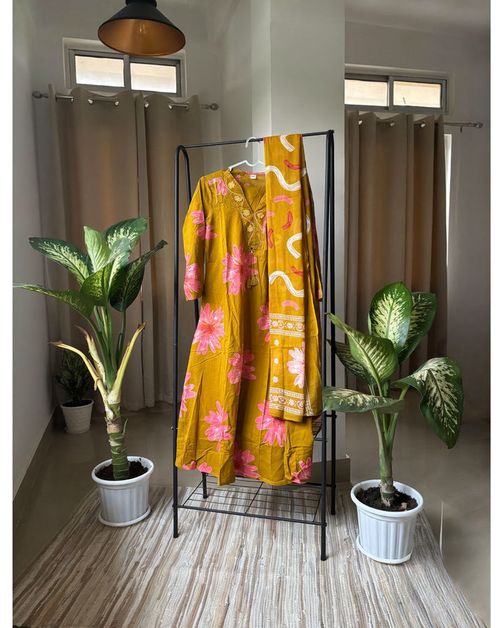 Maahi Mustard Yellow Suit Set