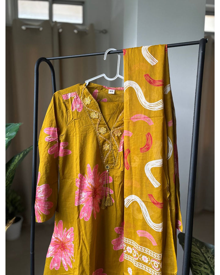 Maahi Mustard Yellow Suit Set